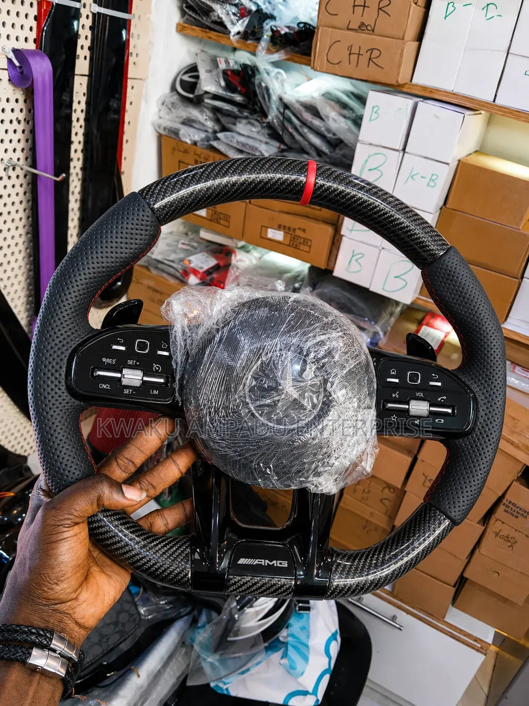 ‎Mercedes-Benz AMG Style Sport Steering Wheel With Paddle Shifters