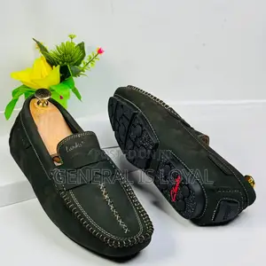 Leather Clarks Loafers Gum Sole Mens