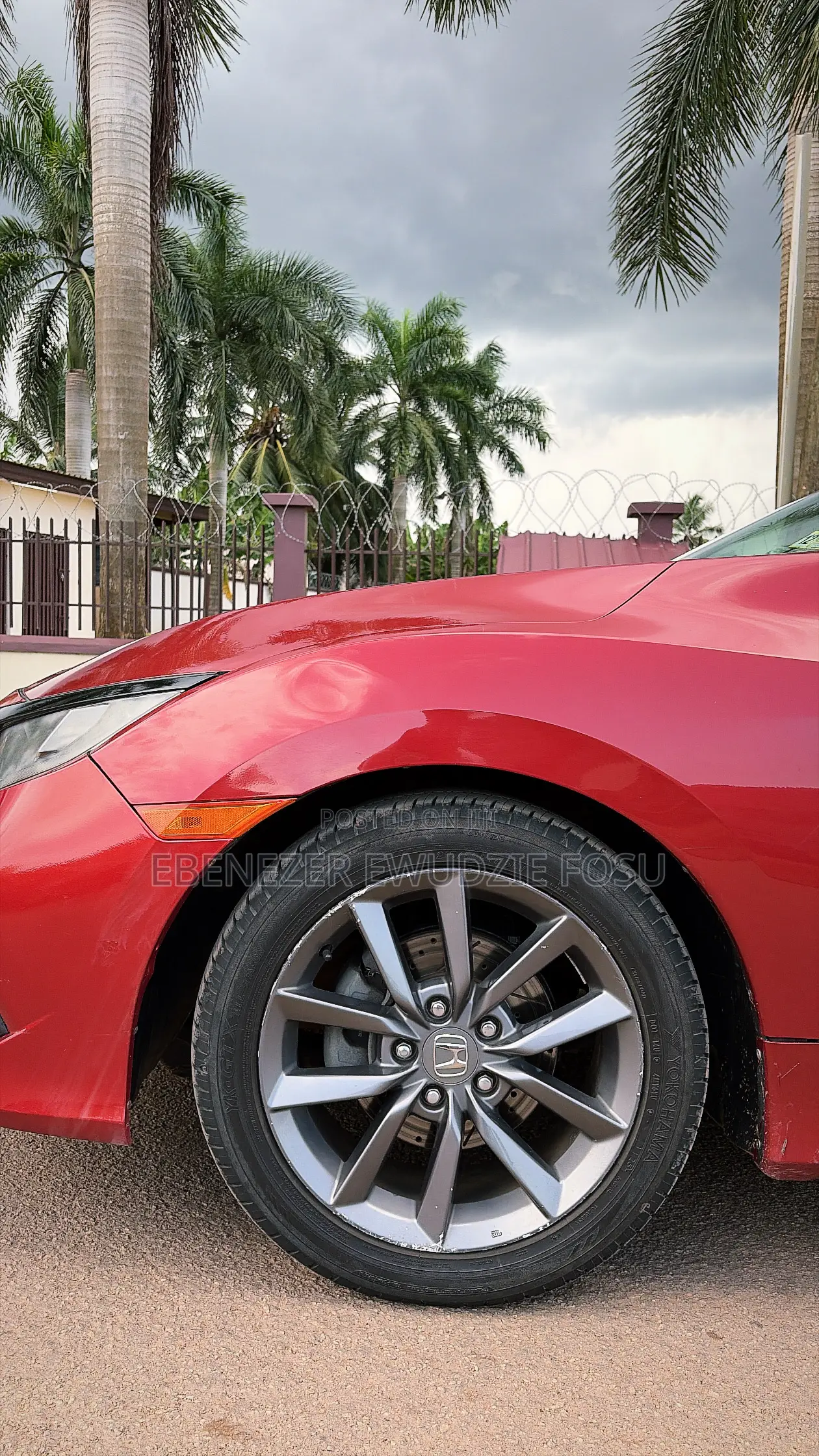 Honda Civic EX-L Sedan 2020 Burgundy