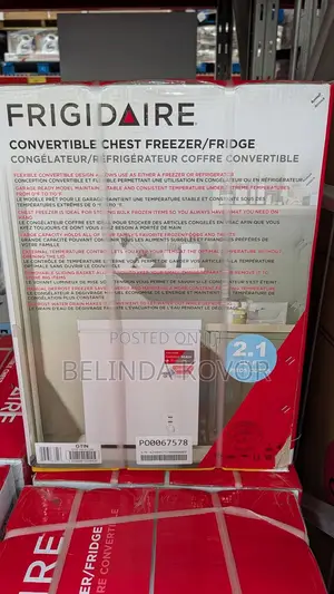 Frigidaire 18.5 In. 2.1 Cu Ft. White Garage Ready Convertible Chest