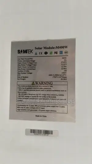 SamTek 400watt Monocrystalline Solar Panel