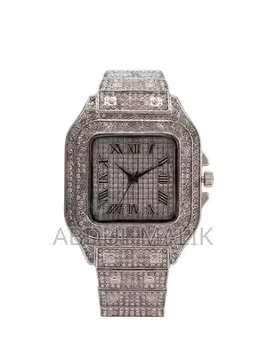 Fashion Square Diamond Watch Unisex Iced Out Quartz Watch