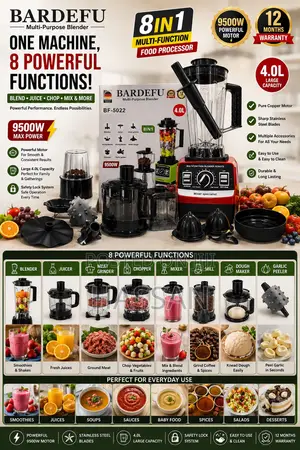 8in1 Multipurpose Blender 4Litres