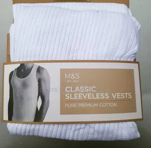 Men's White Vest - Singlet