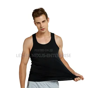 Men's Singlet - Black, Blue Grey