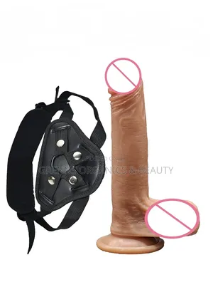 Realistic Silicone Dildo Strap on Harness Suction Cup Sex Toy