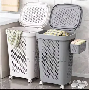 Laundrybasket With Lid,wheel and Extra Basket