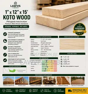 Premium Onyina (Ceiba) Lumber 1”×12” × 15ft | Quality Timber Wholesale