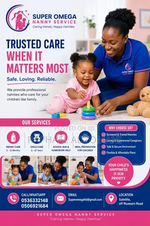 Super Omega Nanny Services|Caring,Trusted Professional Caregivers
