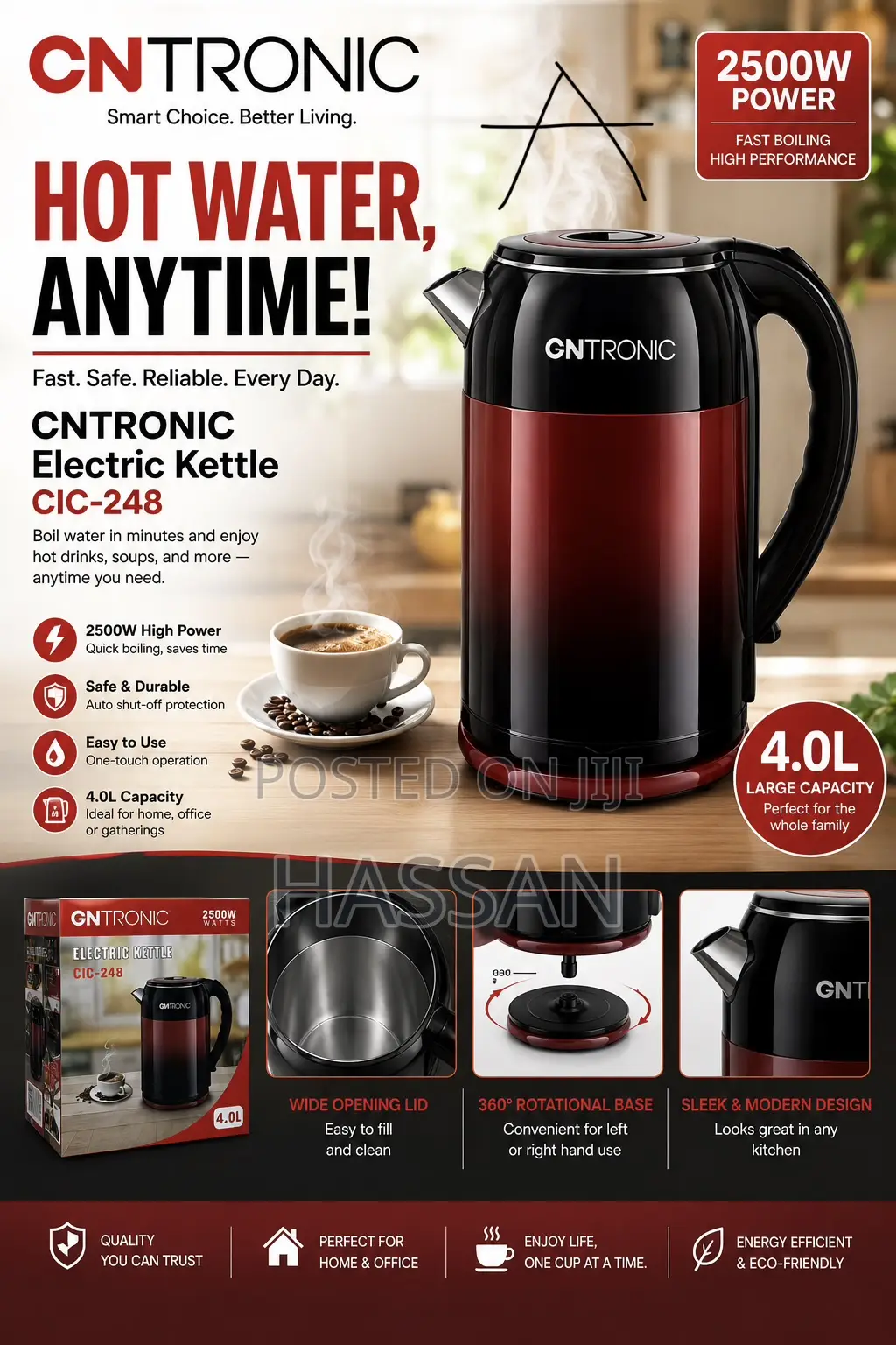 Electric Kettle 4L