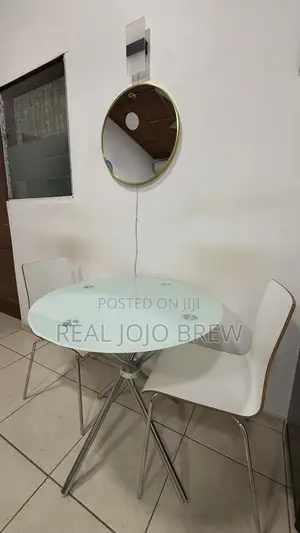 Glass Dining Table With 2 Chairs