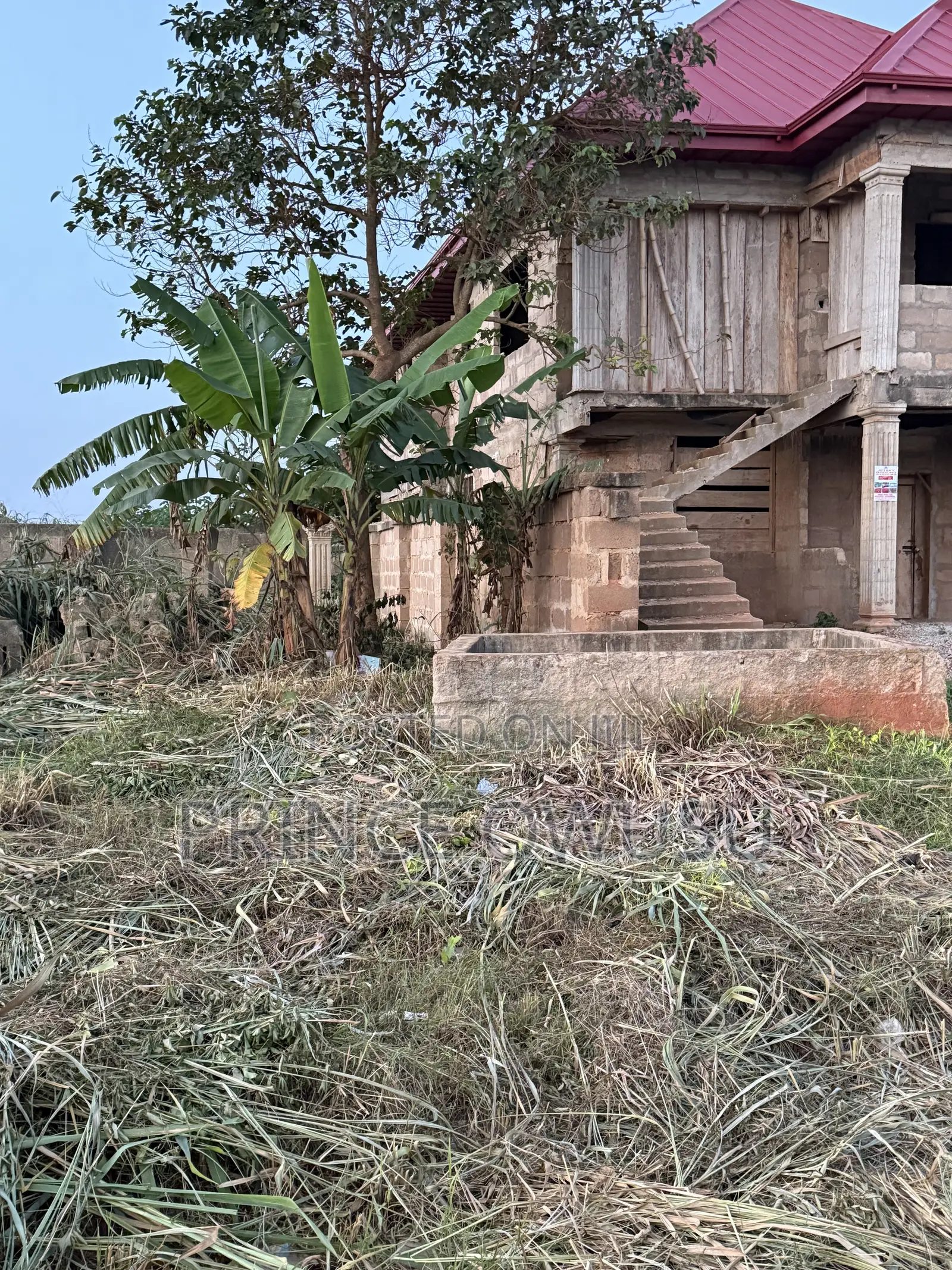 Half Plot With Lintel-Level Building for Sale at Yabi, Kumasi