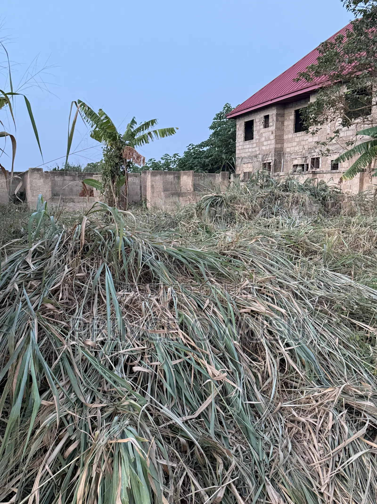 Half Plot With Lintel-Level Building for Sale at Yabi, Kumasi