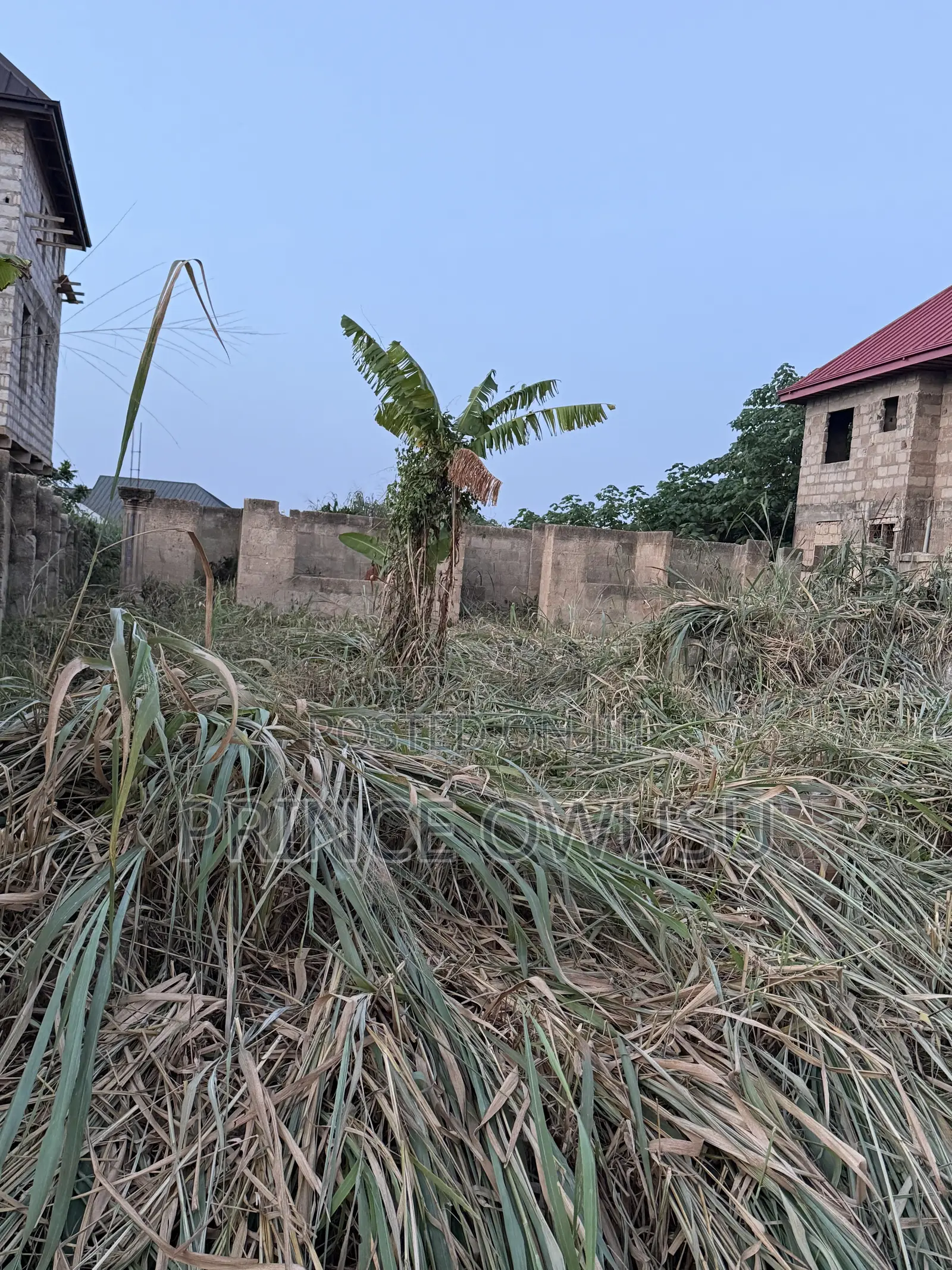 Half Plot With Lintel-Level Building for Sale at Yabi, Kumasi
