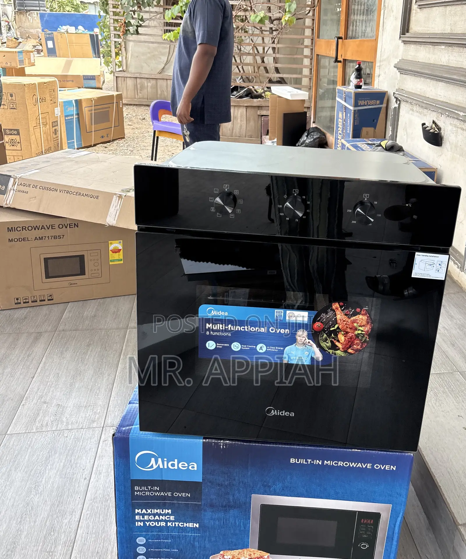 Order Classic Midea 60cm Built in Tempered Glass Oven(Black).