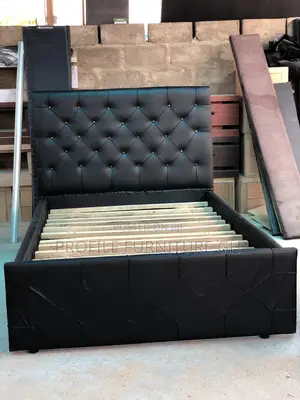 Black Double Bedframe 54/75// Payment on Delivery