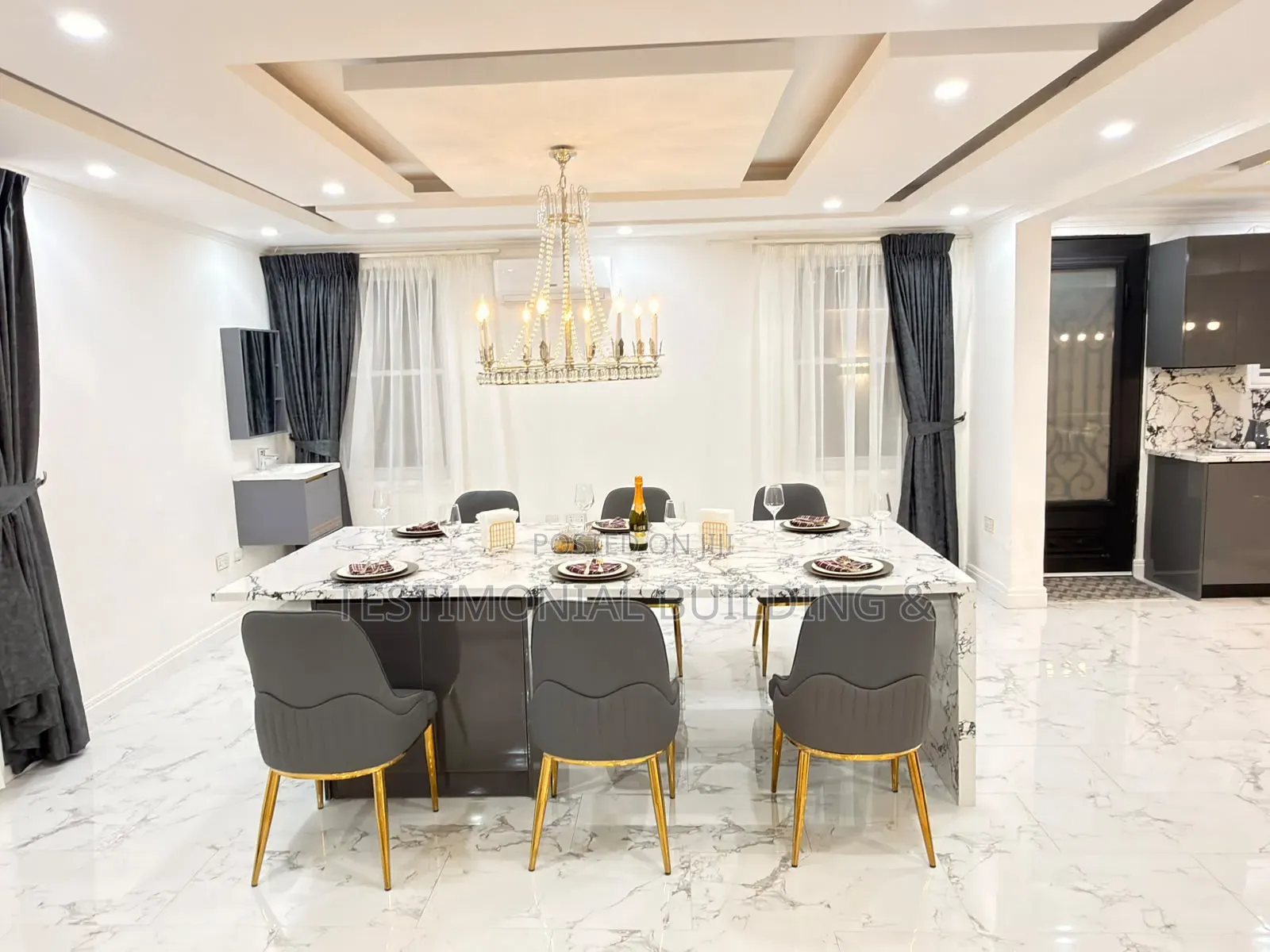 Furnished 6bdrm House in Testimonial Building, American House for rent