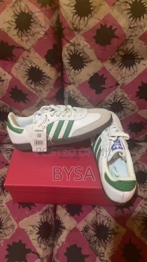 Adidas Samba OG White Green UK 9 Brand New