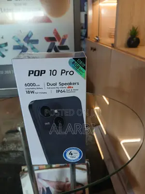 New Tecno Pop 10 Pro 128 GB Black