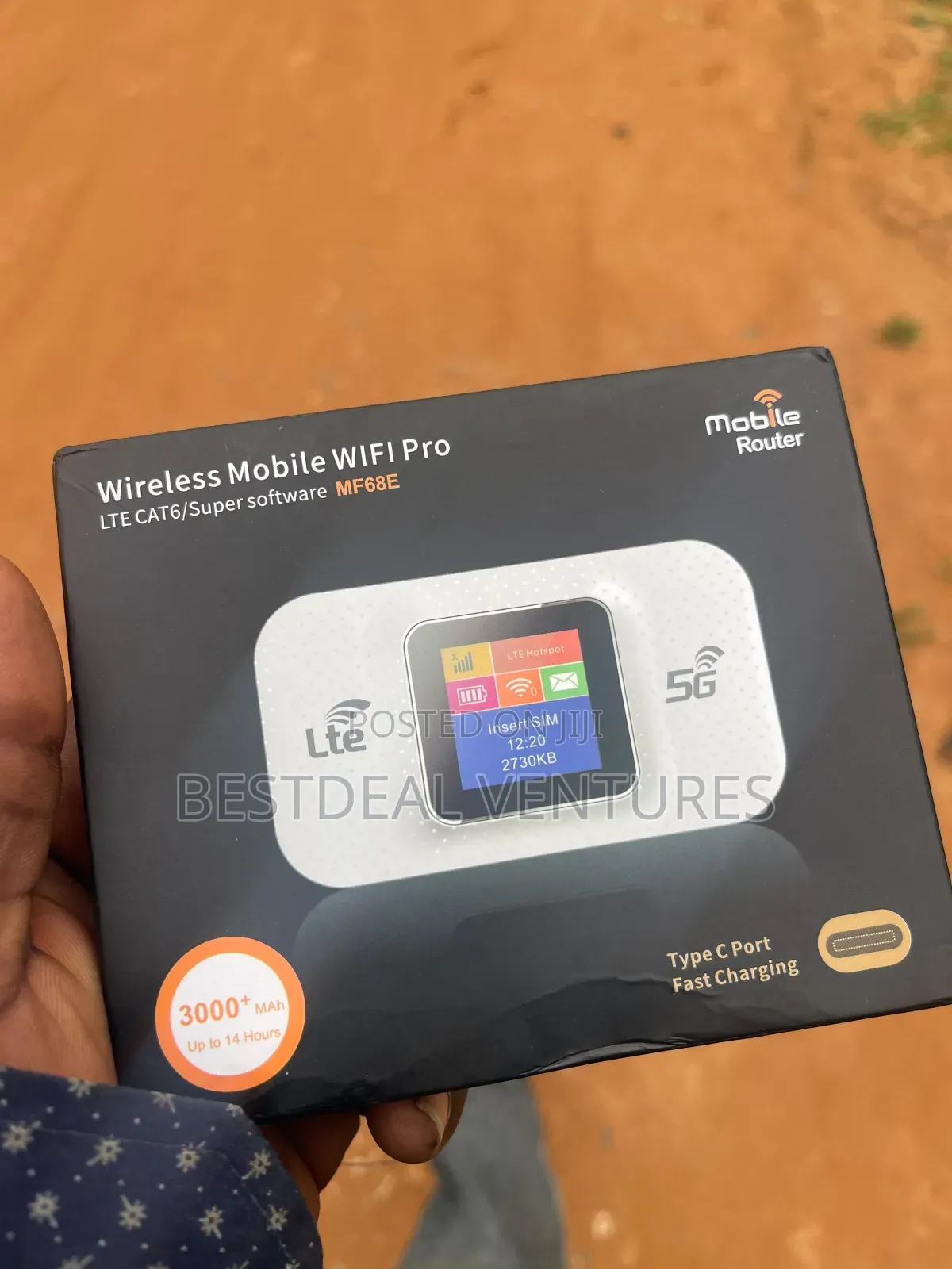 Yaticrab Universal 4G LTE Pocket WiFi | 3000mAh Battery Color Screen