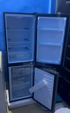 Nasco NASD2-20FL Double Door Fridge Bottom Freeer - 158 Litre Silver