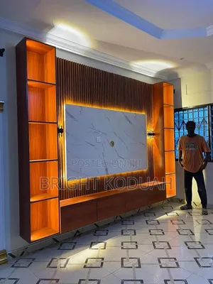 Modern TV Stand and Decor