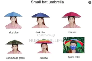 Head Umbrella for Shade in Rain and Sunshine