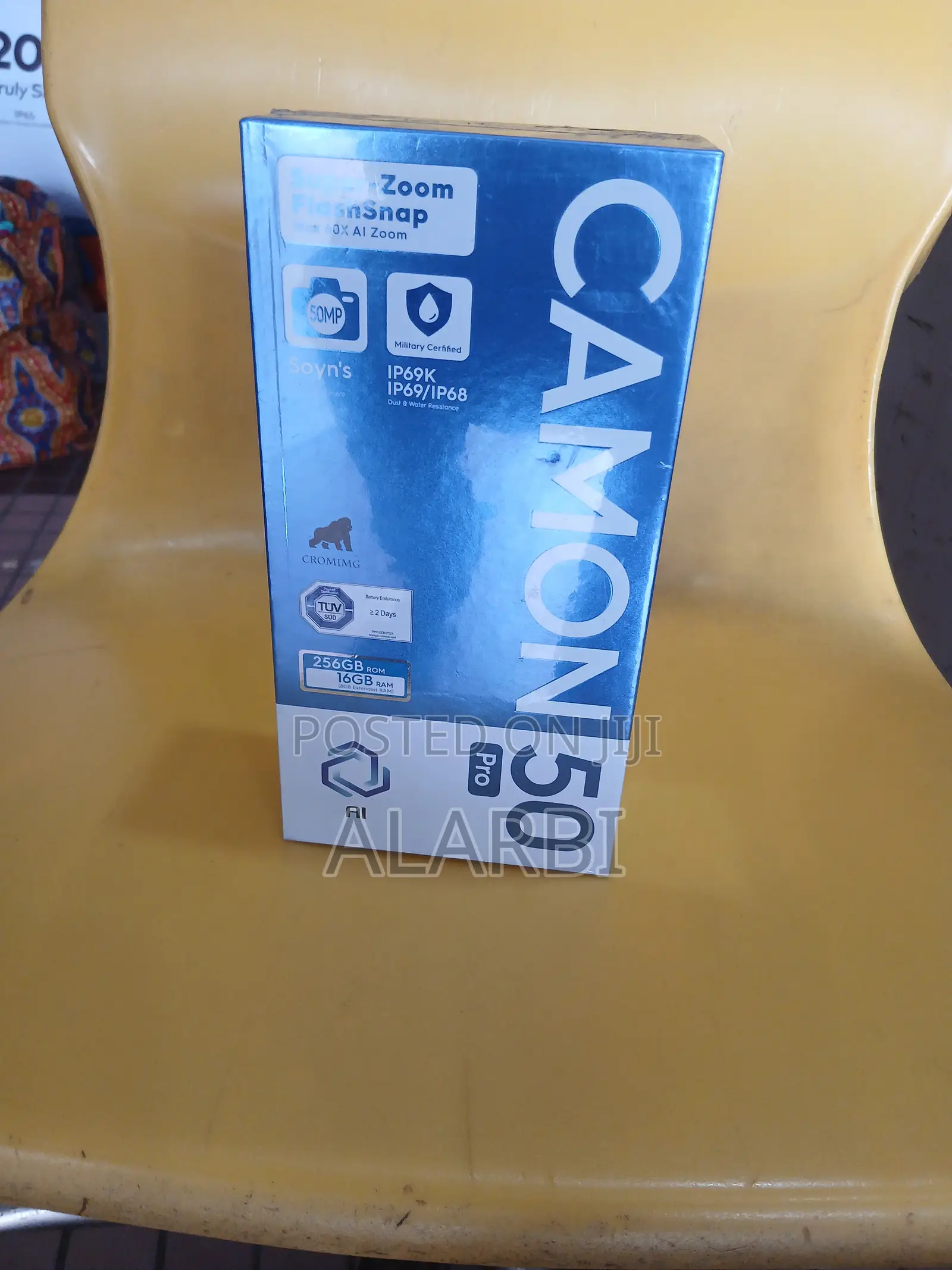 New Tecno Camon 50 Pro 256 GB Black