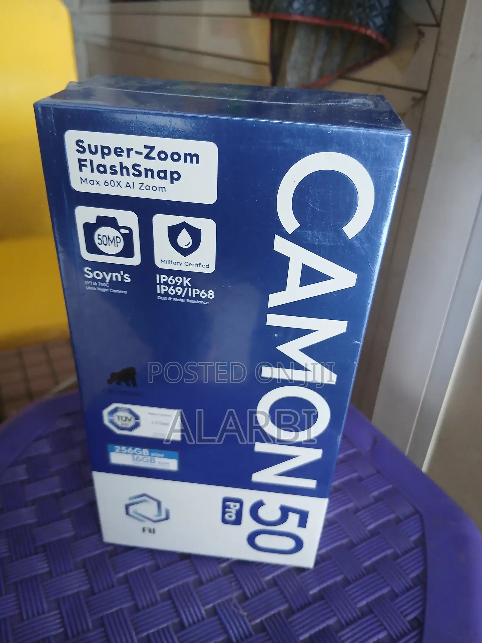 New Tecno Camon 50 Pro 256 GB Black