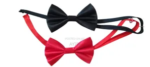 Bow Tie- 1x Red and 1x Black With 3x Handkerchief