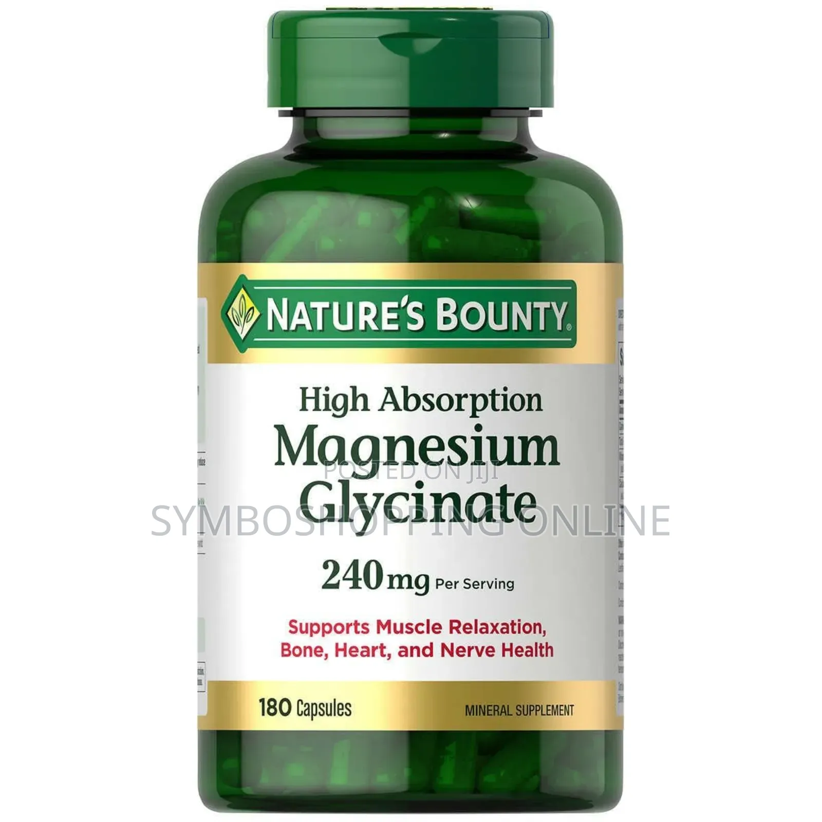 Nature's Bounty Magnesium Glycinate 180cap