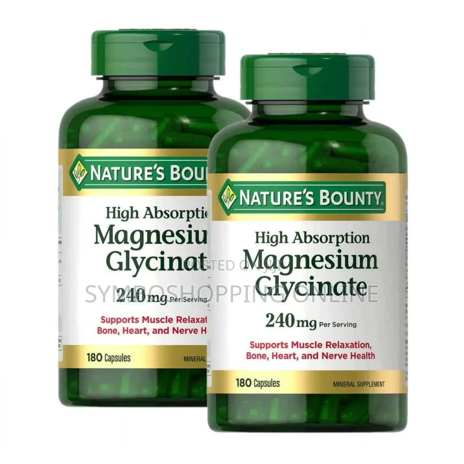 Nature's Bounty Magnesium Glycinate 180cap