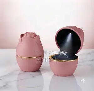 Romantic Pink Floral LED Ring Box/Case