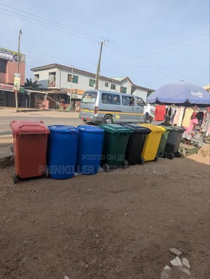 High Quality Plastic Dustbins and Chairs Call It the Plastic House!