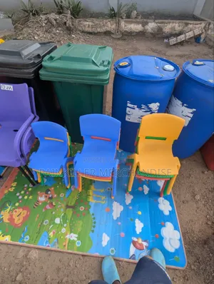 High Quality Plastic Dustbins and Chairs Call It the Plastic House!