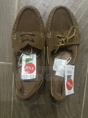 M S Women’s Brown Suede Boat Shoes – UK 41⁄2, New With Tags