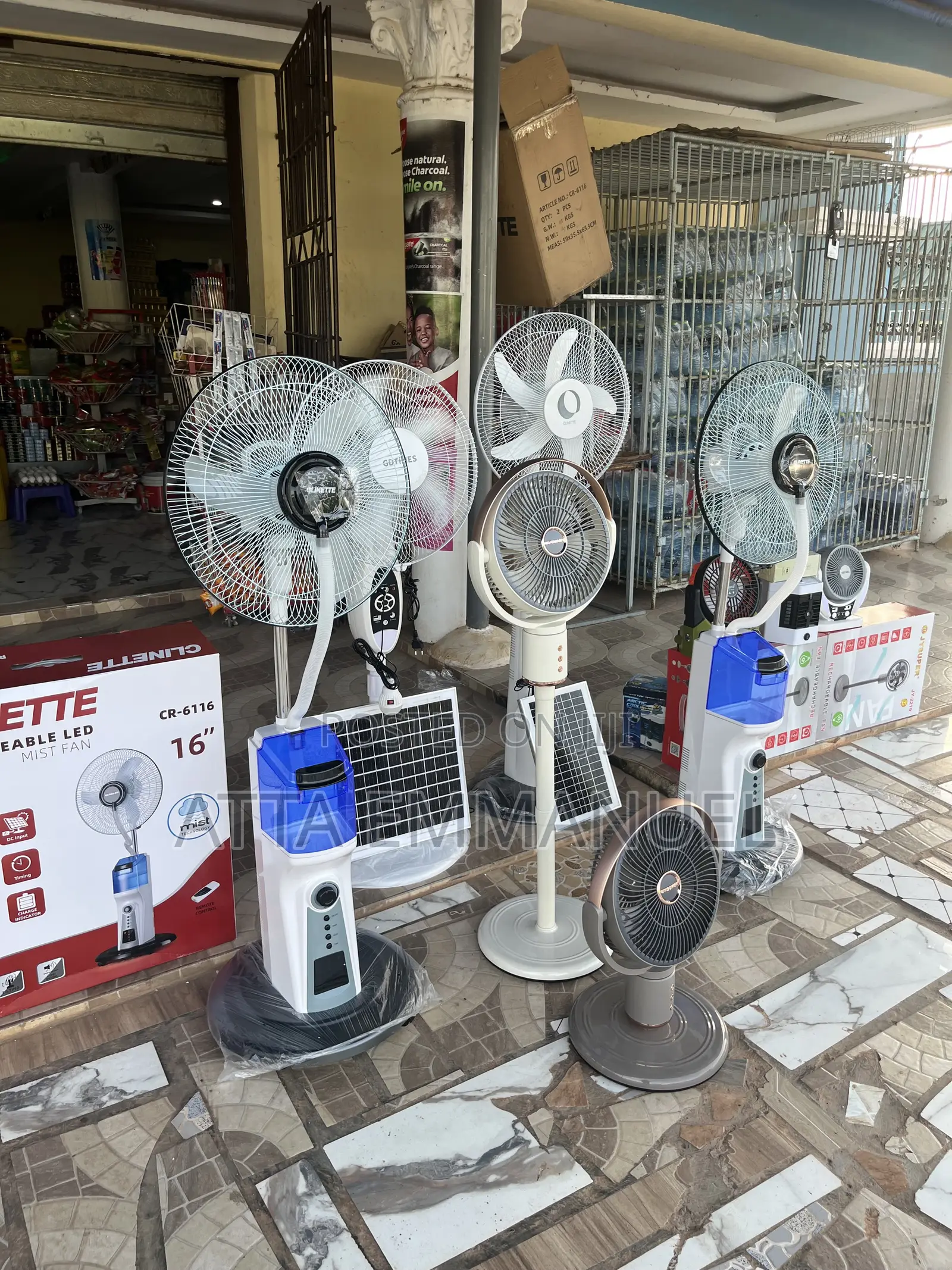 Rechargeable AC Mist Fans