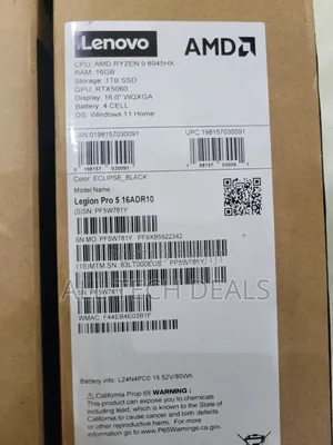 New Laptop Lenovo Legion 5 16GB AMD Ryzen 9 SSD 1T