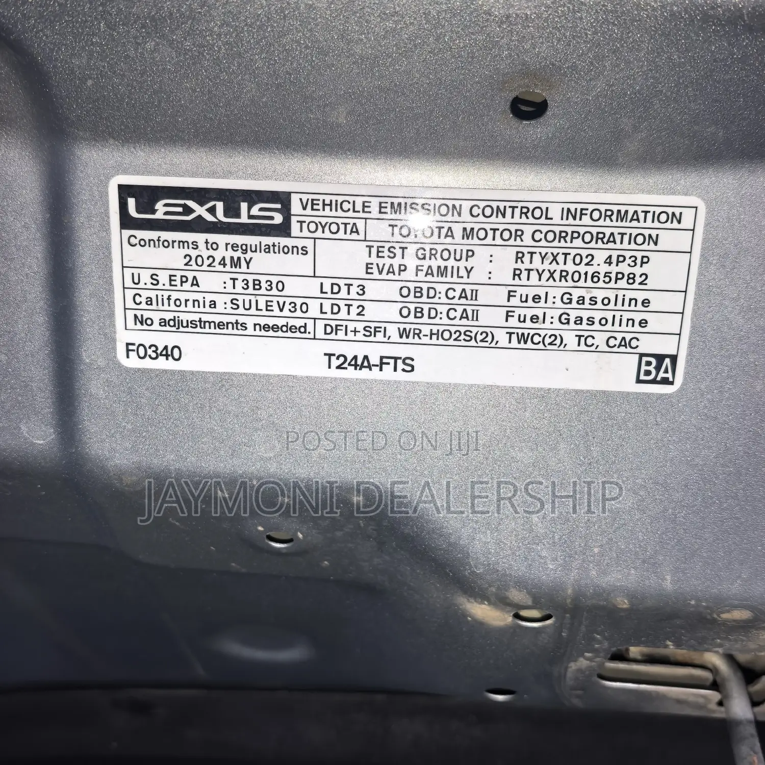 Lexus TX 2024 Silver