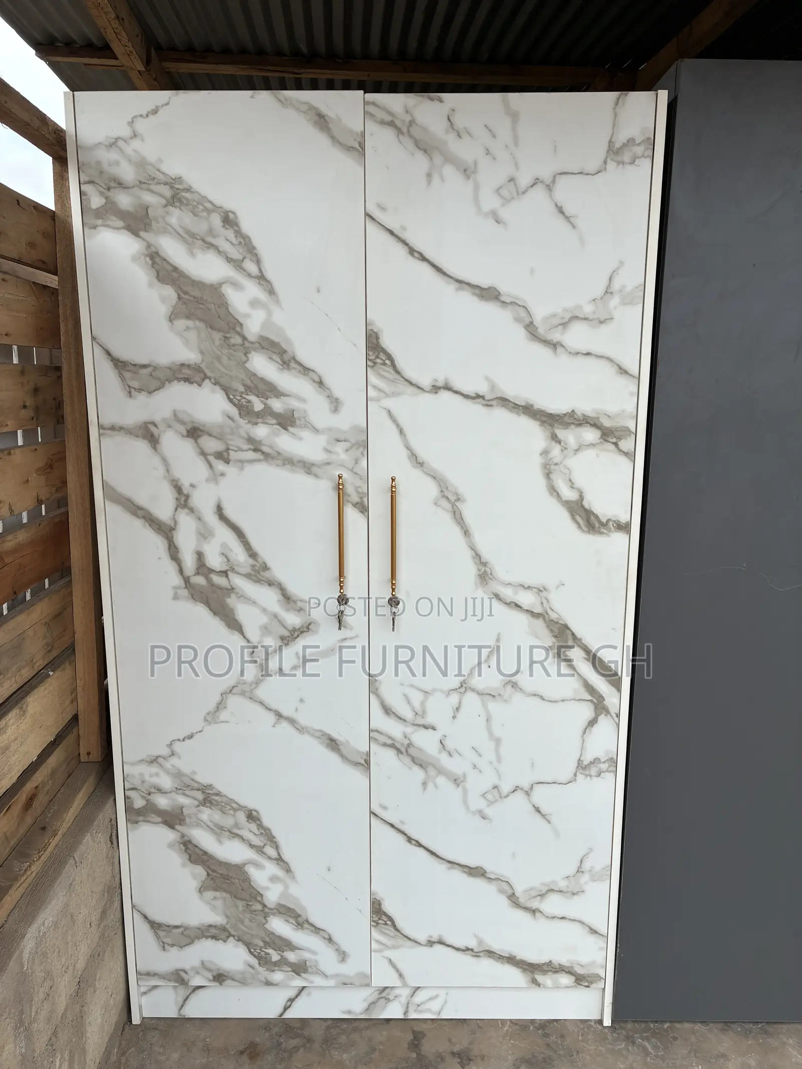 Lovely Laminated 2in1 Wardrobe ( 2 Doors)||