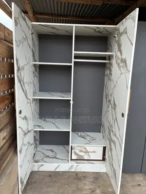 Lovely Laminated 2in1 Wardrobe ( 2 Doors)||