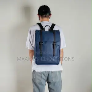 Elegant Leather Backpack | Unisex Laptop Travel Bag