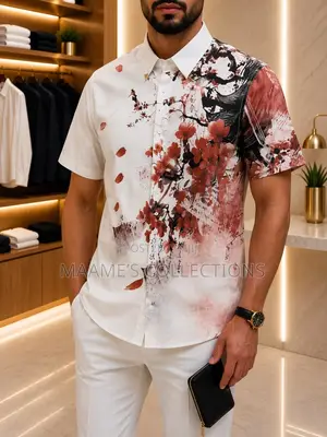 Men’s Designer Print Short Sleeve Shirts