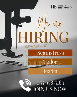 Seamstress or Tailor Needed for Immediate Employment