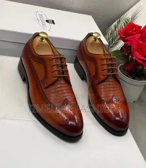 Genuine Leather J M Weston Brown Leather Men's Shoes
