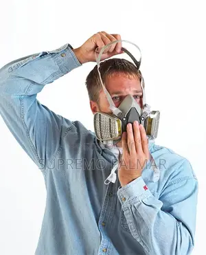 Industrial Respirator With Organic Vapor & Paint Spray Cartridges