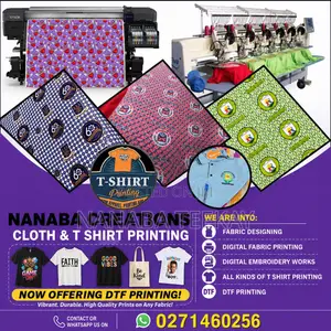 Printing of T Shirt, Fabrics Etc