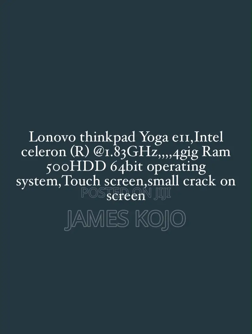 Laptop Lenovo ThinkPad Yoga 4GB Intel Celeron HDD 500GB