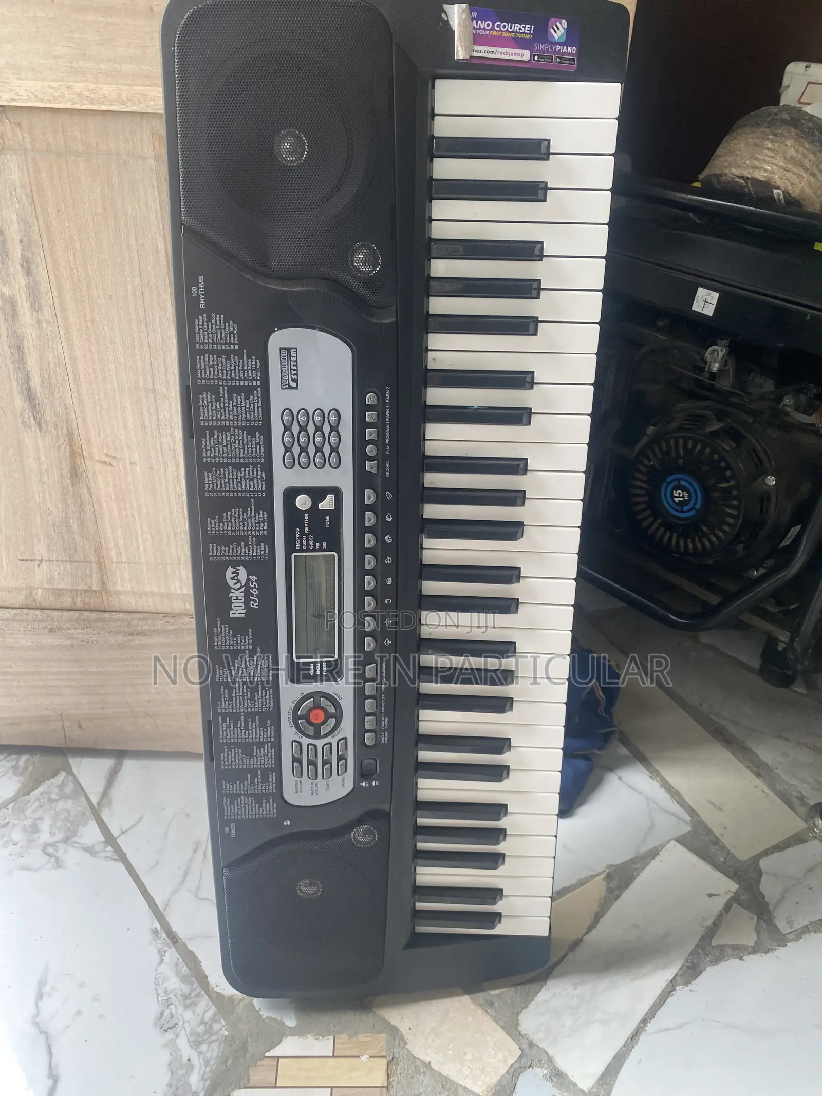 RJ654 54-Key Portable Electronic Keyboard.