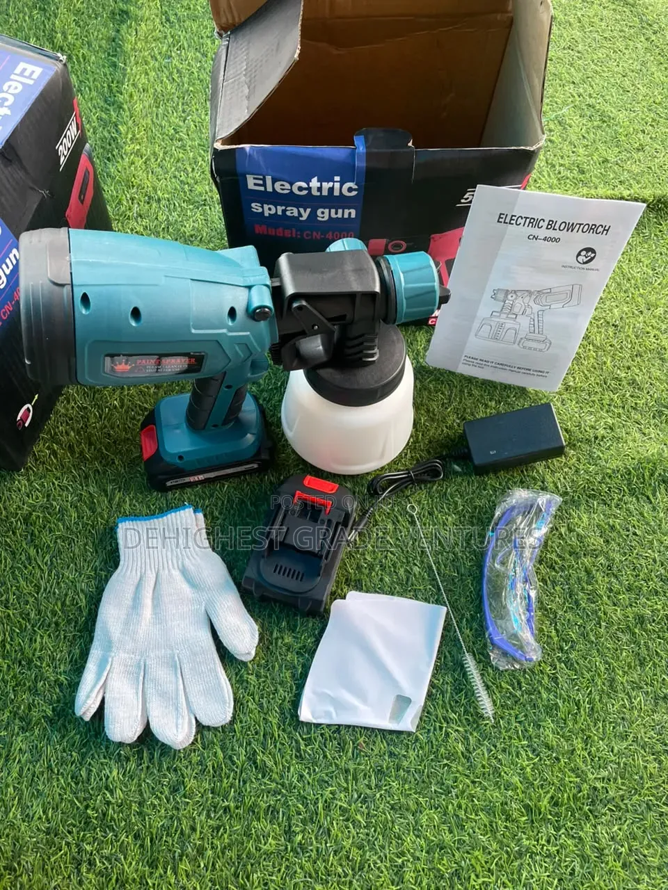 Rechargeable Paint Spray Gun With 2 Batteries